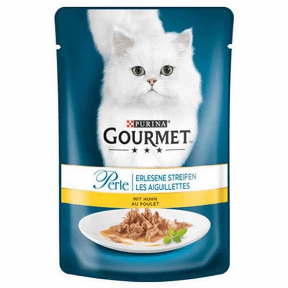 Gourmet Perle Izgara Tavuklu Yetişkin Kedi Konservesi 12 Adet 85 Gr ürün görseli
