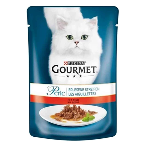 Gourmet Perle Izgara Sığır Etli Yetişkin Kedi Konservesi 6 Adet 85 Gr