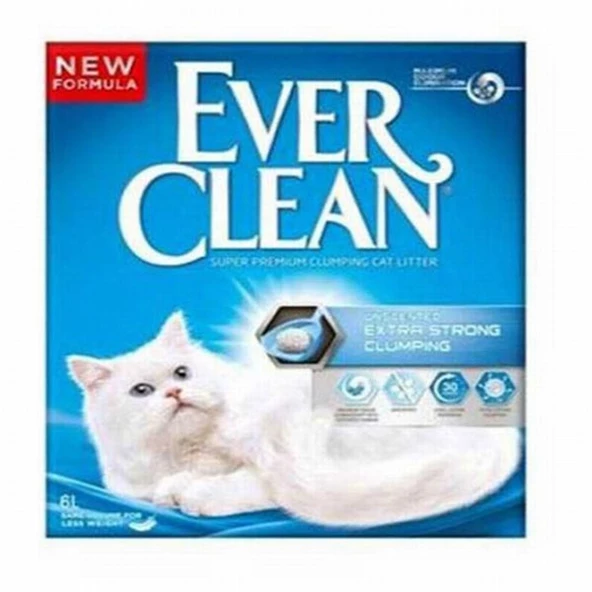 Ever Clean Extra Strong Clumping Kokusuz Topaklanan Kedi Kumu 2x10 Lt ürün görseli