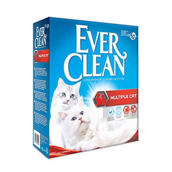 Ever Clean Multiple Cat Kokulu Topaklanan Kedi Kumu 10 Lt