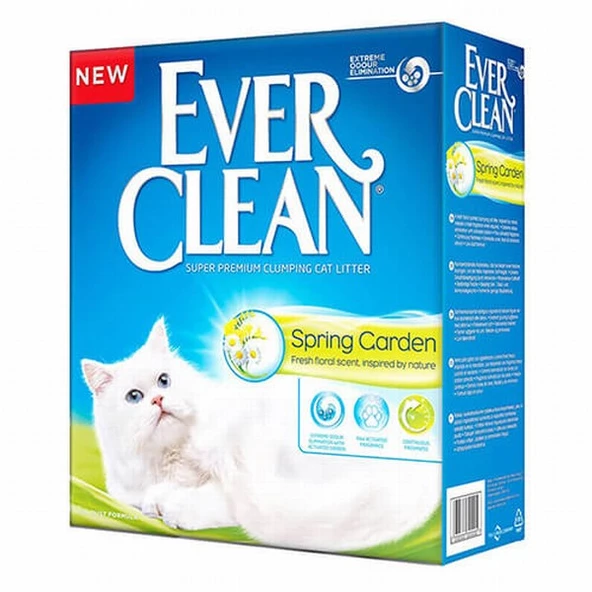 Ever Clean Spring Garden Çiçek Kokulu Topaklanan Kedi Kumu 2x6 Lt