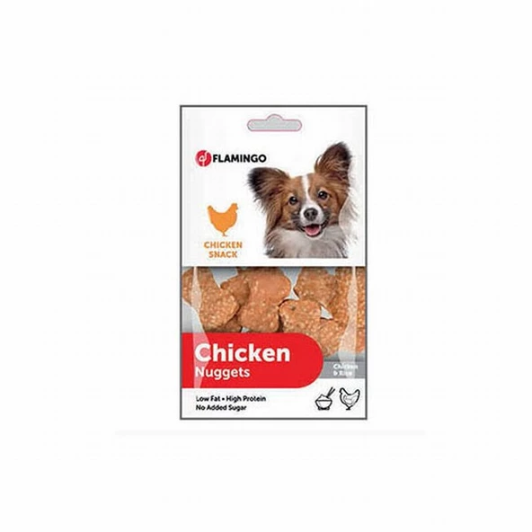 Flamingo Chicken Nuggets Tavuk ve Prinçli Köpek Ödülü 85 Gr