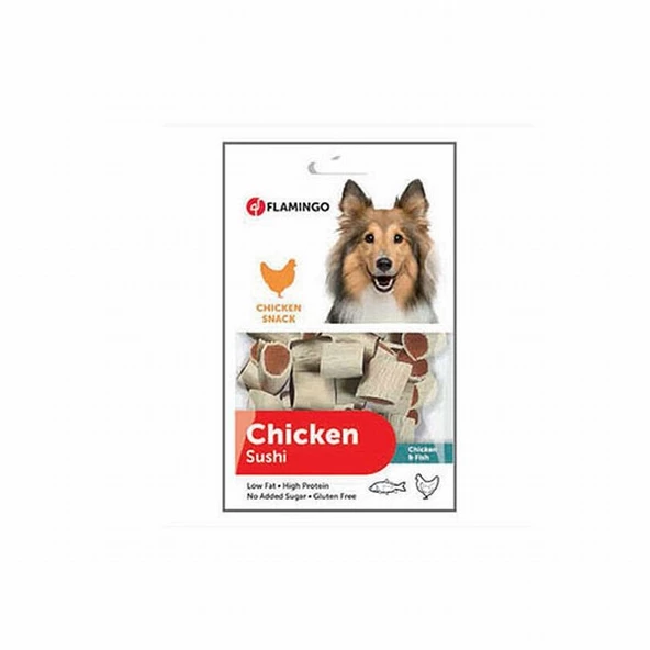 Flamingo Chicken Sushi Tavuklu ve Balıklı Köpek Ödülü 85 Gr