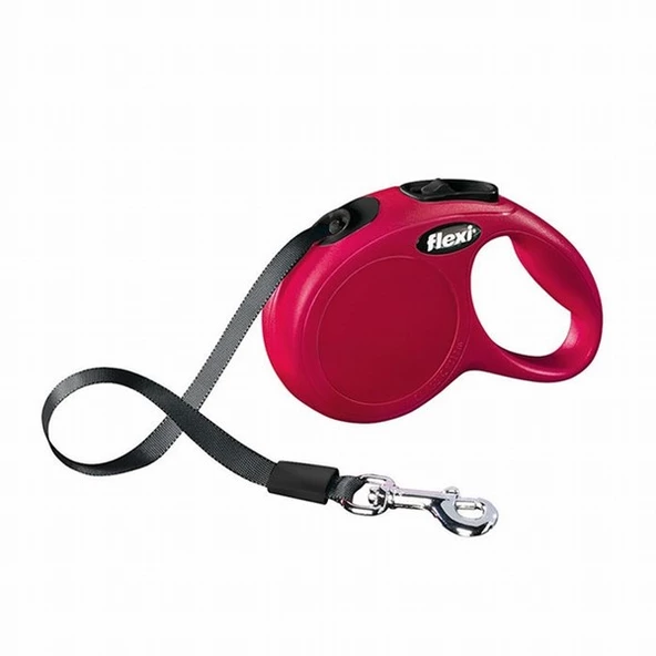 Flexi New Classic Otomatik Şerit Köpek Gezdirme Tasması Xsmall 3 Mt Kırmızı