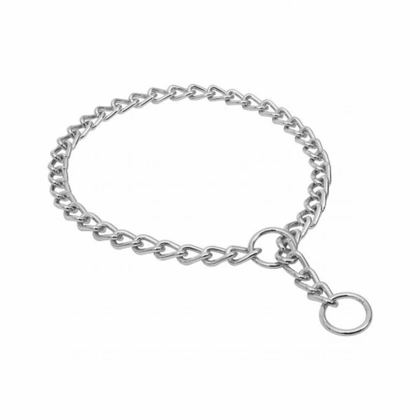 Doggie Boğma Zincir Krom Kaplama Eğitim Tasması 4x75 75 Cm - Resim 2