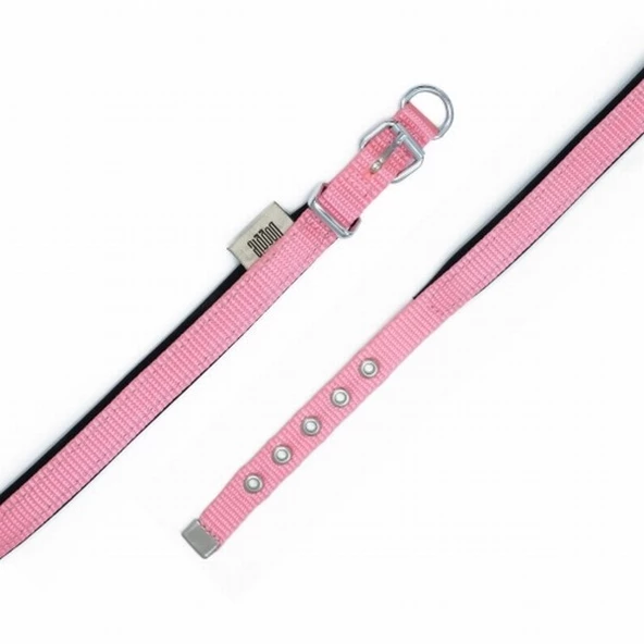 Doggie Konfor Dokuma Köpek Boyun Tasması Pembe 1,5x20 25 Cm - Resim 3