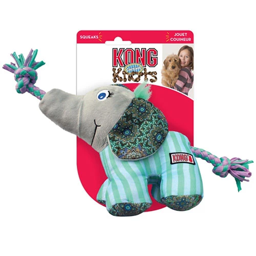 Kong Knots Carnival Elephant Fil Peluş Köpek Oyuncağı M-L