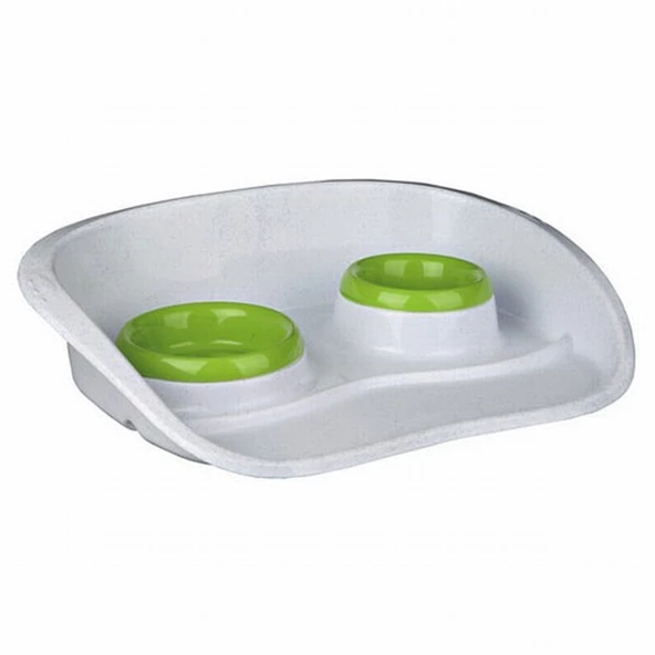 Trixie Plastik İkili Kedi Köpek Mama Su Kabı Seti 0,25 Lt 9 Cm 0,3 Lt 11 Cm