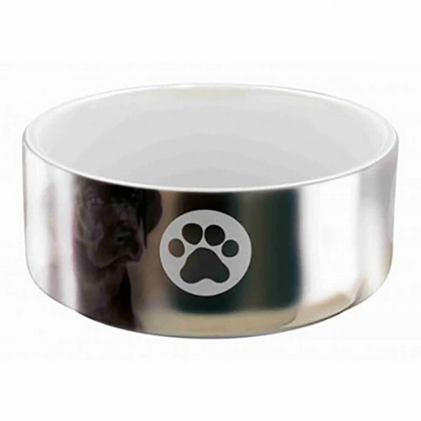 Trixie Gümüş Rengi Köpek Seramik Mama Su Kabı 1,5 Lt 19 Cm
