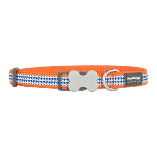 Reddingo Fang It Desenli Turuncu Köpek Boyun Tasması Large 25 Mm 41-63 Cm