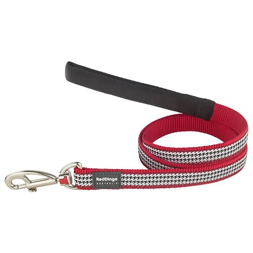 Reddingo Fang It Desenli Kırmızı Köpek Uzatma Tasması Medium 20 Mm 1,2 Mt