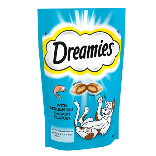 Dreamies Somon Balıklı Kedi Ödülü 60 Gr