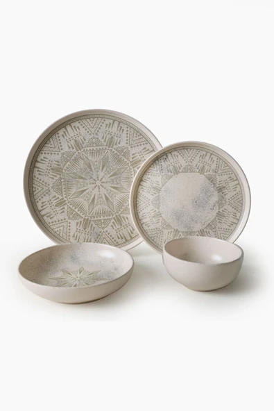 Keramika Groundlace Yemek Takımı 24 Parça 6 kişilik 21501-03 - 7