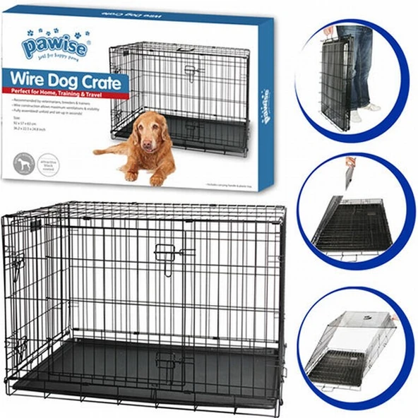 Pawise Metal Köpek Kafesi 62x43,5x50 Cm ürün görseli