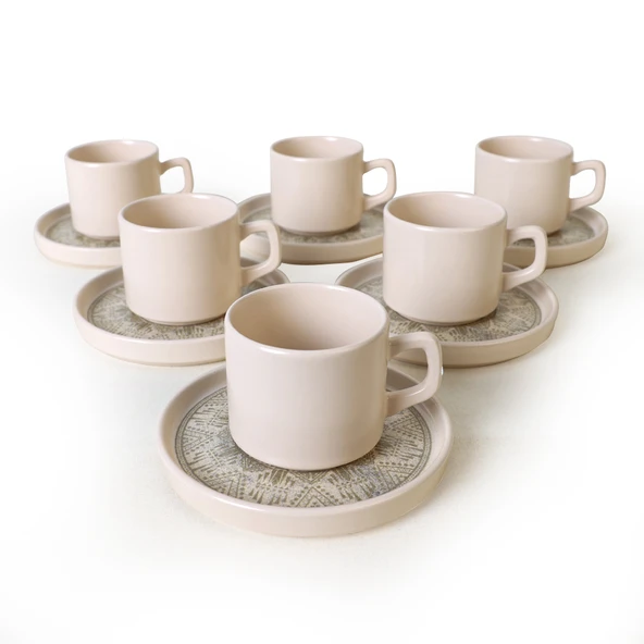 Keramika Groundlace Stackable Çay Takımı 12 Parça 6 Kişilik 21501 - 2