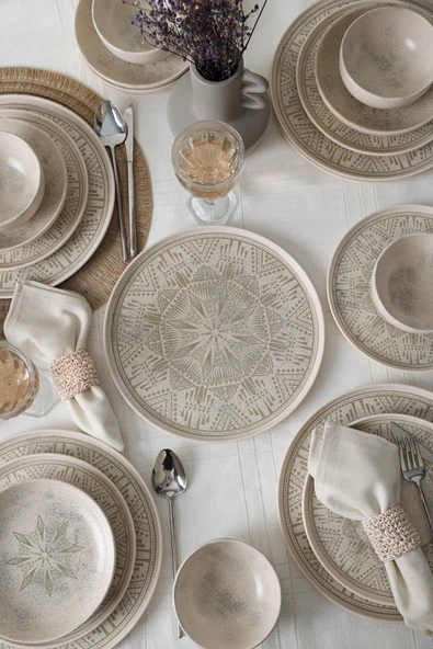 Keramika Groundlace Yemek Takımı 24 Parça 6 kişilik 21501-03