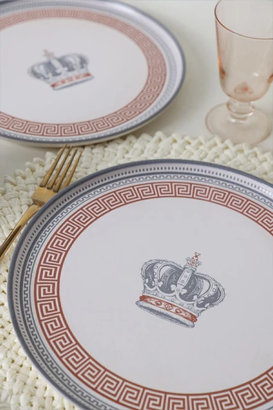 Keramika Keraart Royal Majesty Servis Tabağı 28 Cm 6 Adet 21623 - 3