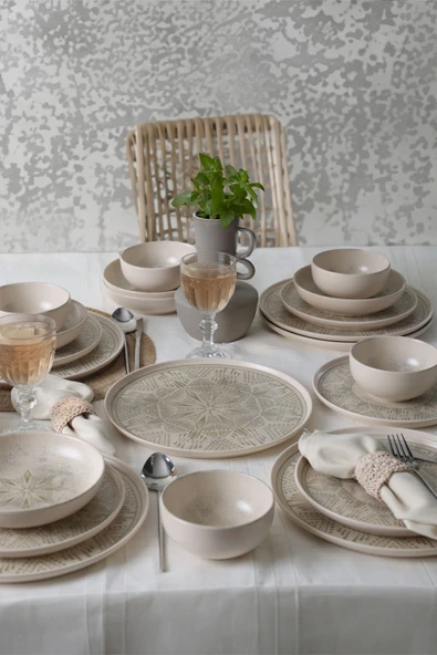 Keramika Groundlace Yemek Takımı 24 Parça 6 kişilik 21501-03 - 4