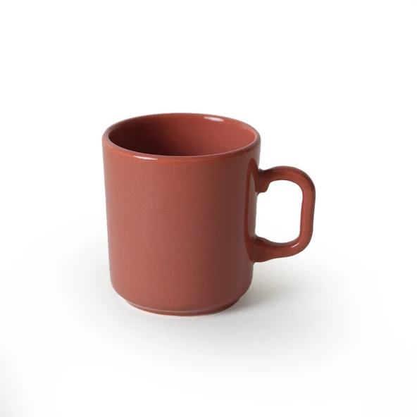Keramika Kızıl Kahve Formart Kupa 8 Cm 6 Adet 607 - 3