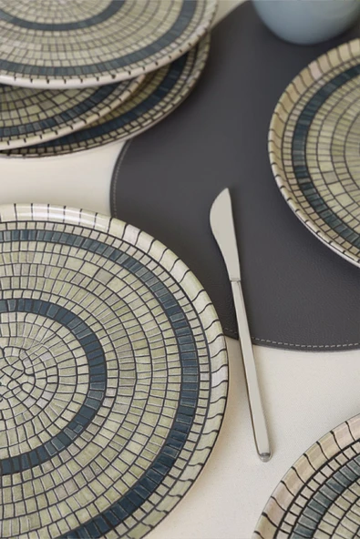 Keramika Keraart Mosaic Marvels Servis Tabağı 28 Cm 6 Adet 21620 - 3