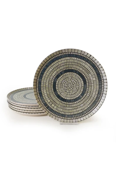 Keramika Keraart Mosaic Marvels Servis Tabağı 28 Cm 6 Adet 21620 - 4