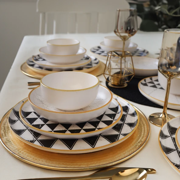 Keramika Keraart Trigon Yemek Takımı 24 Parça 6 Kişilik 18765-67 - 5