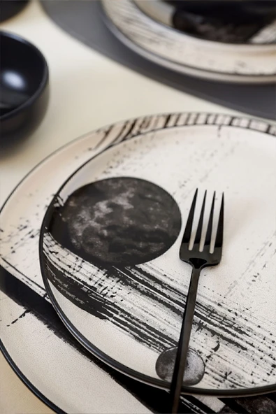 Keramika Keraart Shadowy Yemek Takımı 24 Parça 6 Kişilik 21783-84 - Resim 5