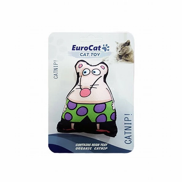 EuroCat Süper Fare Kedi Oyuncağı Beyaz 9,5 Cm
