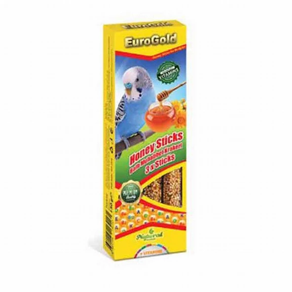 EuroGold Muhabbet Kuşu Ballı Kraker Üçlü 100 Gr