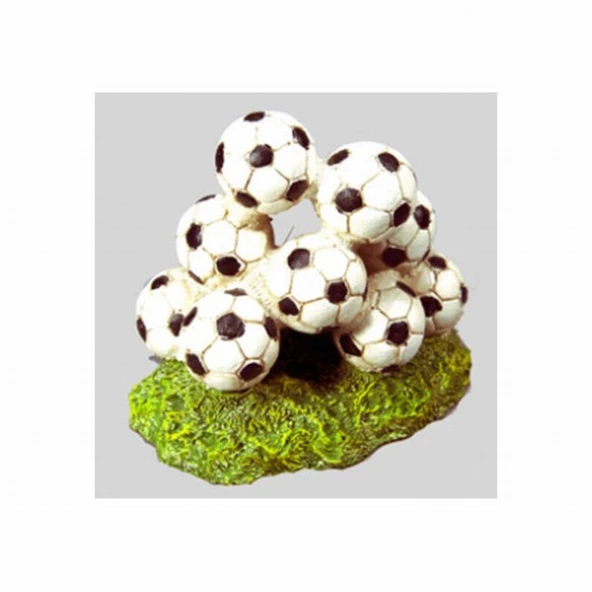 Chicos Akvaryum Dekoru Futbol Topları 13x8,5x11,5 Cm.