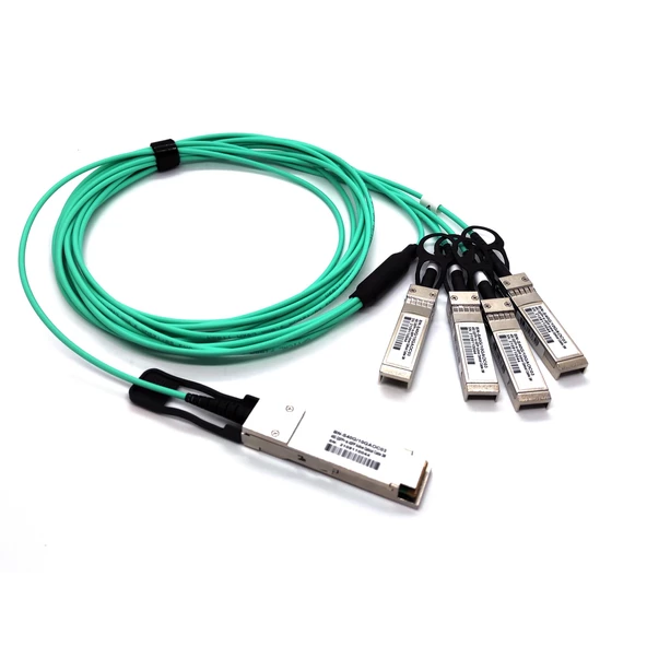 Beek 40G QSFP+ <-> 4x10G SFP+, Aktif Fiber Optik Kablo (AOC), 5 metre<br>Beek 40G QSFP+ to 4x10G SFP+, AOC Cable, 5 meters