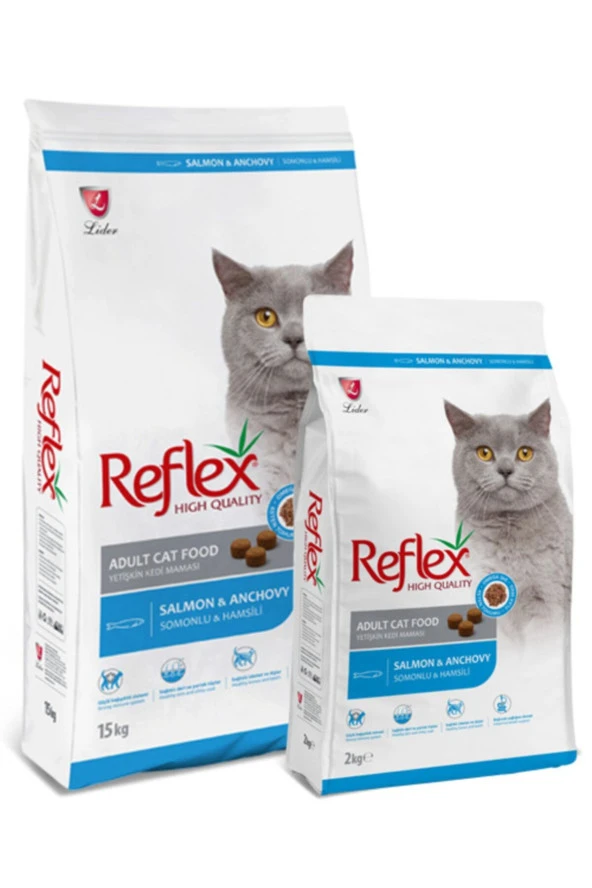 Reflex Somonlu & Hamsili Yetişkin Kedi Maması 2 kg