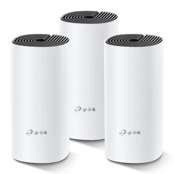 Tp-Link 3Lü Paket AC1200 Tüm Evi Kapsayan Mesh Wifi Sistemi 100 Cihaz Bağlanma 370 m²'ye Kadar Kapsama
