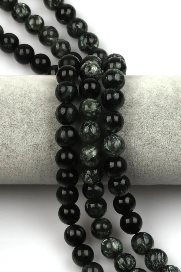 Serafinit Doğal Taş Dizi 10 mm Küre Kesim ürün görseli