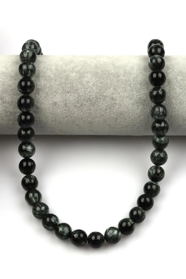 Serafinit Doğal Taş Dizi 10 mm Küre Kesim - Resim 2