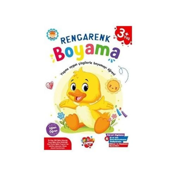 Boyama Zamanı Rengarenk Boyama 3 Yaş