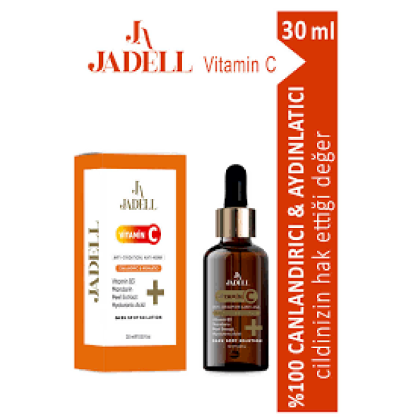 JADELL Vitamin C + Hyaluronic Acid Canlandırıcı&Aydınlatıcı Özellikli Yaşlanma Karşıtı Serum 30 ml