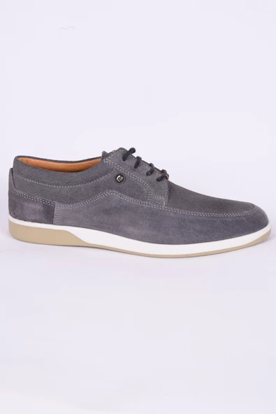 Pierre Cardin 36507 Süet Bağcıklı Ortopedik Taban Gri Günlük Erkek Ayakkabı