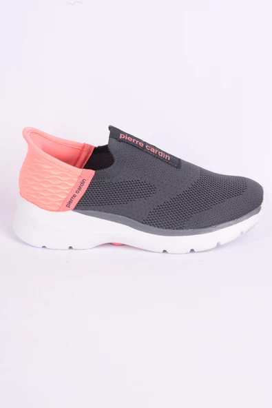 Pierre Cardin 10061 Fileli Rahat Taban Bağcıksız Esnek Hafif Yüksek Taban Rahat Füme-Somon Günlük Kadın Spor Ayakkabı ürün görseli