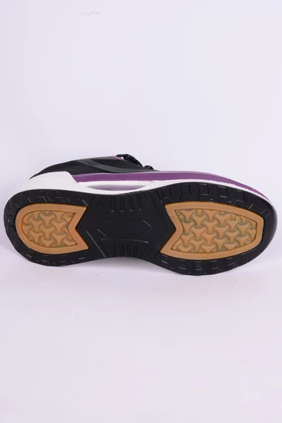 Pierre Cardin 10108 Fileli Kumaş Ortopedik Taban Bağcıklı Esnek Rahat Yüksek Taban Hafif Siyah-Beyaz Günlük Kadın Spor Ayakkabı - Resim 4