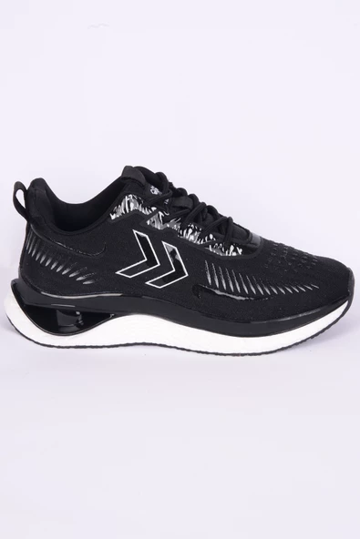 Hummel 900508-2001 Magic Fileli Faylon Taban Şevron Detay Yüskek Taban Hafif Esnek Rahat Siyah Günlük Erkek Spor Ayakkabı