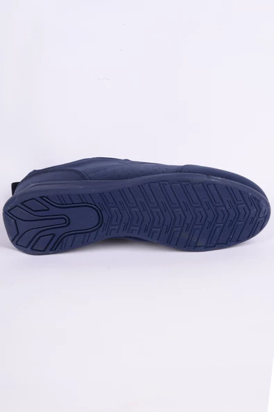 Walkway Spark M Pü Deri İnce Taban Esnek Rahat Taban Nokta Desenli Hafif Esnek Lacivert-Buz Günlük Erkek Spor Ayakkabı - Resim 4