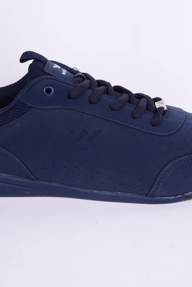 Walkway Spark M Pü Deri İnce Taban Esnek Rahat Taban Nokta Desenli Hafif Esnek Lacivert-Buz Günlük Erkek Spor Ayakkabı - Resim 2