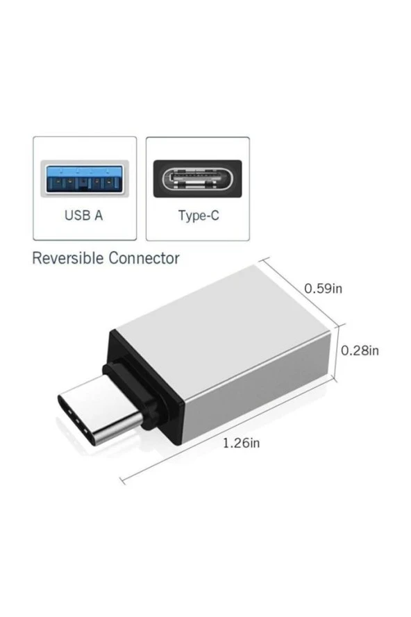 Macbook Uyumlu Type-c - Usb 3.0 Otg Usb Flash Driver Klavye Mouse Dönüştürücü Adaptör