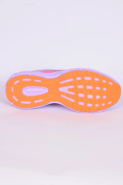 Hummel 900485-9704  Bubblegum Ortopedik Taban Fileli Suni Deri Detaylı Faylon Taban Bağcıklı Yüksek Taban Hafif Esnek Beyaz-MorGünlük Unisex Spor Ayakkabı - 4