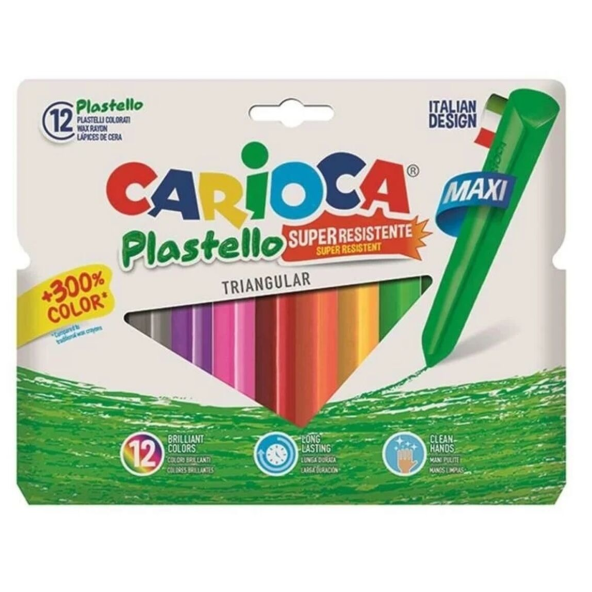 Carioca Plastello Jumbo Üçgen Pastel Boya