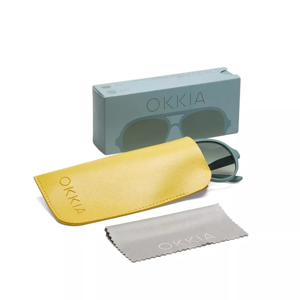 Okkia Alessio Unisex Güneş Gözlüğü Yeşil - 7