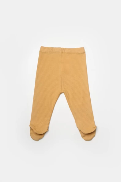 Bebek 2'li Patikli Pantolon, %50 Bambu - %50 Organik Pamuk, Bebek ve Yenidoğan Serisi - CSYB9028 - 4