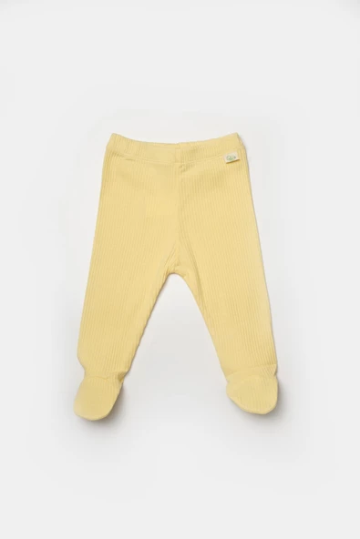 Bebek 2'li Patikli Pantolon, %50 Bambu - %50 Organik Pamuk, Bebek ve Yenidoğan Serisi - CSYB9028 - 5