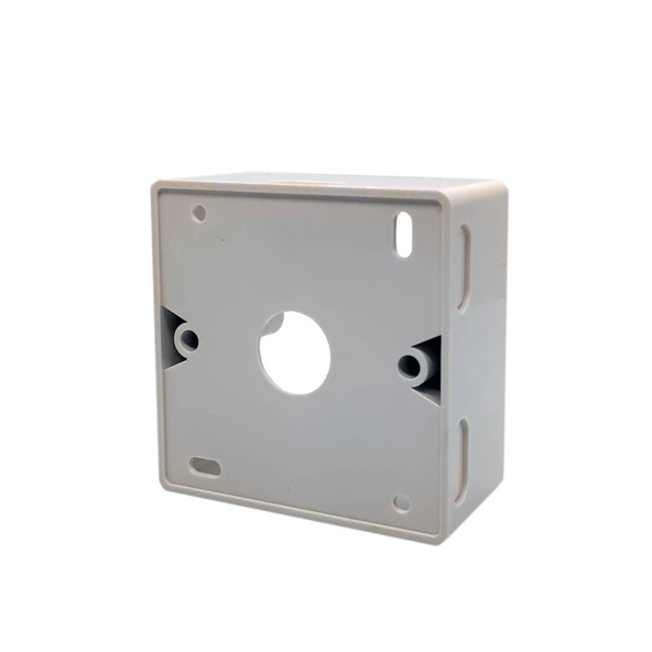 Beek Keystone Jack (RJ11&RJ45) Takmak İçin Fransız Tipi Sıva Üstü Kutu, 80 x 80 mm, Beyaz Renk<br>Beek French Back Box for faceplate 80*80mm, color, white